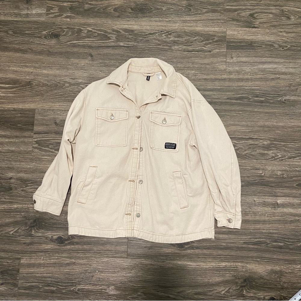 H&M Oversized White Jacket